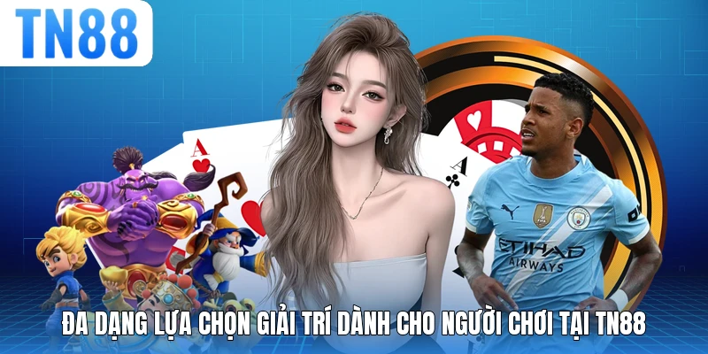 Đa dạng lựa chọn giải trí dành cho người chơi tại TN88